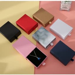 1pc Colorful Gift Box Ring Necklace Bracelets Earring Gift Chic Small Jewerly Jewery Organizer Box Bulk Drawer Cardboard Box