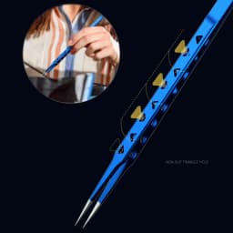 MECHANIC Aac-14 Precision Tweezers 8 Hollows Heat-Dissipating Non-Magnetic Long Tweezers Electronic IC Chip Phone Repair Tools