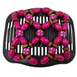 Four Seasons Fashion Magic Hair Comb For Women Ponytail Bun Holder Hair-style DIY Hair Clips Beaded Claw Disc Accessories Tools