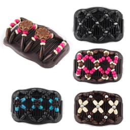 Four Seasons Fashion Magic Hair Comb For Women Ponytail Bun Holder Hair-style DIY Hair Clips Beaded Claw Disc Accessories Tools