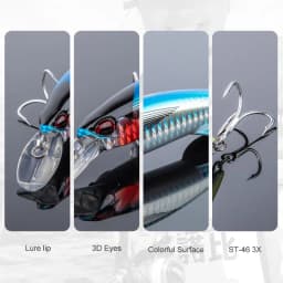 NOEBY Heavy Minnow Lure 90mm 46g 110mm 60g Sinking Hard Bait Saltwater Artificial Fishing Lure Long Casting