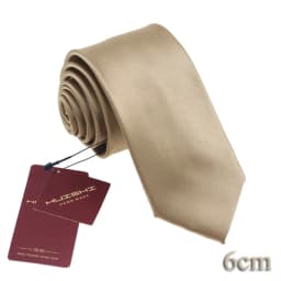 Mariage Waterproof Necktie Dress Shirt Stripe Ties For Men Light Brown Color Man's Gift Wholesale Lapel Shape Neck Ties Solid