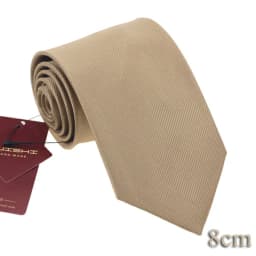 Mariage Waterproof Necktie Dress Shirt Stripe Ties For Men Light Brown Color Man's Gift Wholesale Lapel Shape Neck Ties Solid