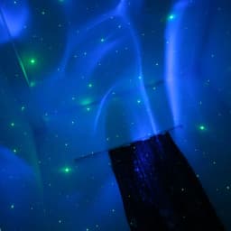 ESHINY RGB LED Rechargeable Battery Aurora Star Sky Light Laser Projector Motive Disco USB DJ Night Kids Stage Bedroom B222N8