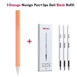 Deli Nusign Metal Gel Pen Set Sign Pen Rollerball Pучка Caneta Gel 0.5MM PREMEC Switzerland Refill Office School Supplier