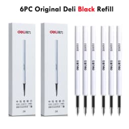 Deli Nusign Metal Gel Pen Set Sign Pen Rollerball Pучка Caneta Gel 0.5MM PREMEC Switzerland Refill Office School Supplier