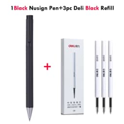 Deli Nusign Metal Gel Pen Set Sign Pen Rollerball Pучка Caneta Gel 0.5MM PREMEC Switzerland Refill Office School Supplier