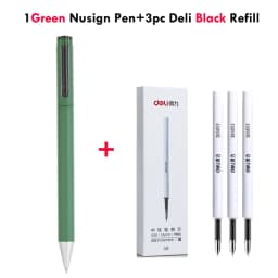Deli Nusign Metal Gel Pen Set Sign Pen Rollerball Pучка Caneta Gel 0.5MM PREMEC Switzerland Refill Office School Supplier