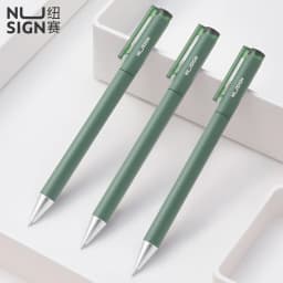 Deli Nusign Metal Gel Pen Set Sign Pen Rollerball Pучка Caneta Gel 0.5MM PREMEC Switzerland Refill Office School Supplier