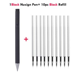 Deli Nusign Metal Gel Pen Set Sign Pen Rollerball Pучка Caneta Gel 0.5MM PREMEC Switzerland Refill Office School Supplier