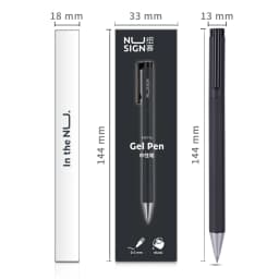 Deli Nusign Metal Gel Pen Set Sign Pen Rollerball Pучка Caneta Gel 0.5MM PREMEC Switzerland Refill Office School Supplier