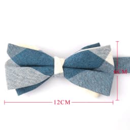 Cotton Bowtie For Groom Fashion Striped Bow tie For Men Women Beige Brown Bow knot Adult Plaid Bow Ties Cravat Groomsmen Bowties