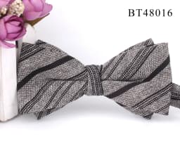 Cotton Bowtie For Groom Fashion Striped Bow tie For Men Women Beige Brown Bow knot Adult Plaid Bow Ties Cravat Groomsmen Bowties