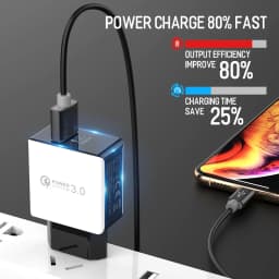 Quick Charger 3.0 USB Charger For Samsung A51 A71 A90 A32 A22 5G Huawei P40 P30 P20 QC 3.0 Fast Wall Charger USB C Type C Cable