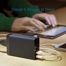 ILEPO 40W 5 USB Charger Fast Charger 5V2A Quick Charge Charger Station Dock With Cable For iPhone iPad xiaomi Kindle AU US EU KR
