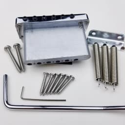 Wilkinson ST Electric Guitar Fixed 6 Screws Tremolo System Bridge Chrome Silver WOV09