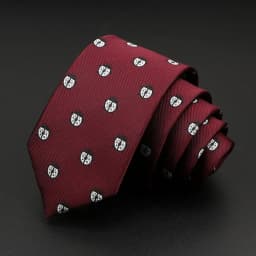 Men's Animal Slim Tie Polyester Jacquard Insect Car Bike Printed Ties For Wedding Business Suits Dress 6cm Skinny Necktie Gift
