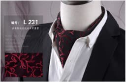 Men's Vintage Paisley Wedding Formal Cravat Ascot Scrunch Self British Style Gentleman Polyester Silk Casual Dot Plaid Scarf Tie