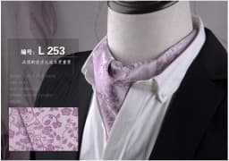 Men's Vintage Paisley Wedding Formal Cravat Ascot Scrunch Self British Style Gentleman Polyester Silk Casual Dot Plaid Scarf Tie