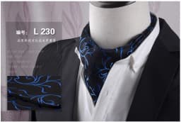 Men's Vintage Paisley Wedding Formal Cravat Ascot Scrunch Self British Style Gentleman Polyester Silk Casual Dot Plaid Scarf Tie