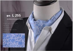 Men's Vintage Paisley Wedding Formal Cravat Ascot Scrunch Self British Style Gentleman Polyester Silk Casual Dot Plaid Scarf Tie