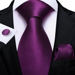 Hi-Tie Designer Purple Floral Striped Paisley Wedding Tie for Men Handky Cufflink Gift Men Tie Party Business Dropshipping