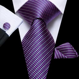 Hi-Tie Designer Purple Floral Striped Paisley Wedding Tie for Men Handky Cufflink Gift Men Tie Party Business Dropshipping