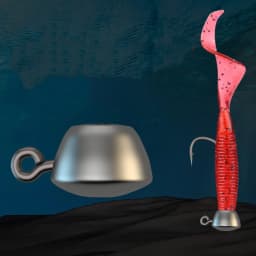 Fishing NED Jig Head Hook Strong Anti Falling Off Auxiliary Stand Hooks Mandarin Fish Lead T Tail Worm Fishhook Lot 10 Pieces