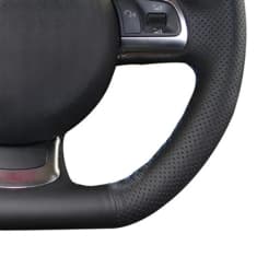 Non-Slip Black Artificial Leather DIY Car Steering Wheel Cover For Audi TT TTS (8J) 2006-2014 A3 S3 (8P) Sportback 2008-2012 R8