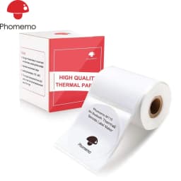 Phomemo Thermal Papel for M110/M200 Printer Home Office Labels Colorful Adhesive Paper Round Square Printable Sticker Paper