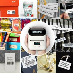 Phomemo Thermal Papel for M110/M200 Printer Home Office Labels Colorful Adhesive Paper Round Square Printable Sticker Paper