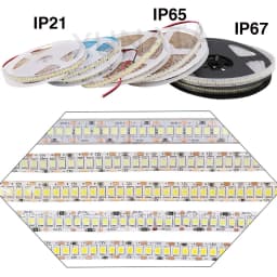 2835 Led Strip Light DC 12V 24V Lighting 240leds/m IP21 IP65 IP67 Waterproof Cool/Warm/Natural White Flexible Tape LED Light 5m