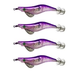 2--4Pcs LED Fishing Lure Flash Light 10cm Luminous Squid Jig Shrimp Bait fish Bait Hook Fishing Tackle Tool Accessories