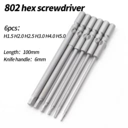 800/801/802 hexagonal electric screwdriver bit 60mm with magnetic screwdriver set S2 steel