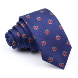 New Mens Polyester Jacquard Ties Casual Slim 6CM Insect Shiba Inu Car Cartoon Neckties For Wedding Business Suits Neck Accessory
