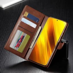 Leather Wallet Case for Xiaomi Poco X3 X4 X5 X7 M4 M3 15T 14T 12T 11T Pro NFC Flip Cover Redmi Note 14 12 11 11S 10S 9s 9 8 7 9T