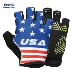 KEMALOCE Cycling Gloves Men Women Road Racing Half Finger Summer Mittens Non-Slip Reflective Outdoor Sport Adult MTB Bike Glove