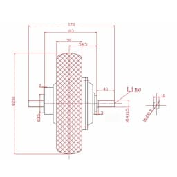 8 Inch Hub Motor Electric Scooter 36V 48V 350W 500W Wheel Motor with Brushless Controller Electric Scooter Motor Kit