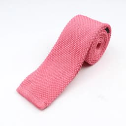 Men's Solid Colorful Knitted Knit Slim Tie New Style Pink Green Purple Leisure Classic Ties Normal Woven Cravate Narrow Neckties