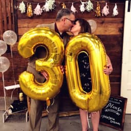 30 40 Inch Birthday Number Balloons Big Rose Gold Silver Figure Foil Balloon Wedding Baby Birthday Party Decoration Kid Globos