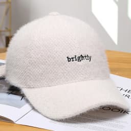 FS Khaki White Letter Winter Cashmere Baseball Cap For Men Luxury Brand Women Designer Hat Travel Trucker Caps Gorras Hombre