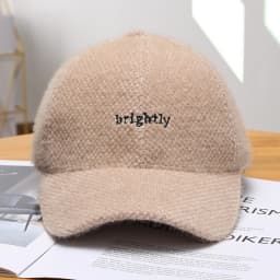 FS Khaki White Letter Winter Baseball Cap For Men Luxury Brand Women Cashmere Hat Autumn Travel Trucker Caps Gorras Hombre 2026