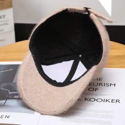 FS Khaki White Letter Winter Baseball Cap For Men Luxury Brand Women Cashmere Hat Autumn Travel Trucker Caps Gorras Hombre 2026