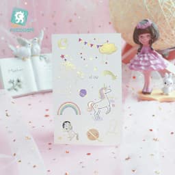 Rocooart Unicorn Tattoo Face Temporary Tattoo Child Tattoo Sticker Body Tatoo For Kids Cute Tattoo Children Tattoos Fake Taty