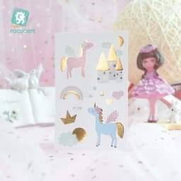 Rocooart Unicorn Tattoo Face Temporary Tattoo Child Tattoo Sticker Body Tatoo For Kids Cute Tattoo Children Tattoos Fake Taty