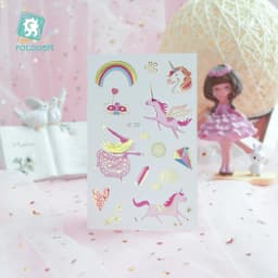 Rocooart Unicorn Tattoo Face Temporary Tattoo Child Tattoo Sticker Body Tatoo For Kids Cute Tattoo Children Tattoos Fake Taty