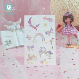 Rocooart Unicorn Tattoo Face Temporary Tattoo Child Tattoo Sticker Body Tatoo For Kids Cute Tattoo Children Tattoos Fake Taty