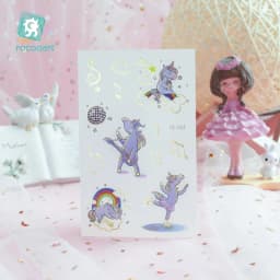 Rocooart Unicorn Tattoo Face Temporary Tattoo Child Tattoo Sticker Body Tatoo For Kids Cute Tattoo Children Tattoos Fake Taty