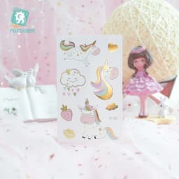 Rocooart Unicorn Tattoo Face Temporary Tattoo Child Tattoo Sticker Body Tatoo For Kids Cute Tattoo Children Tattoos Fake Taty