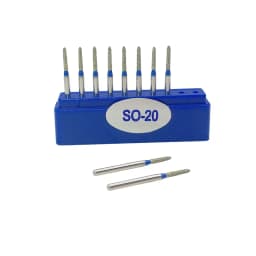 10Pcs/set Dental Diamond Burs Drills High Speed Handpiece Polishing Smoothing Diamond Burs SO-20 SO-21 SO-S20